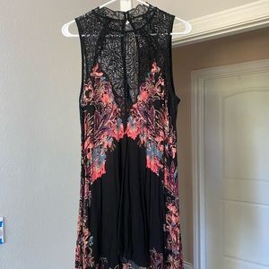 Free People Sundress Floral/Black